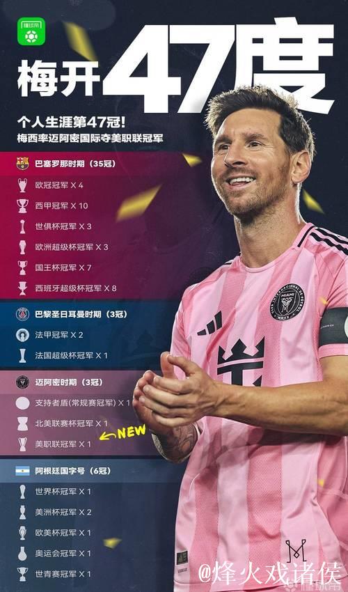 美职决赛梅西第47冠势在必得 数据-迈阿密取胜